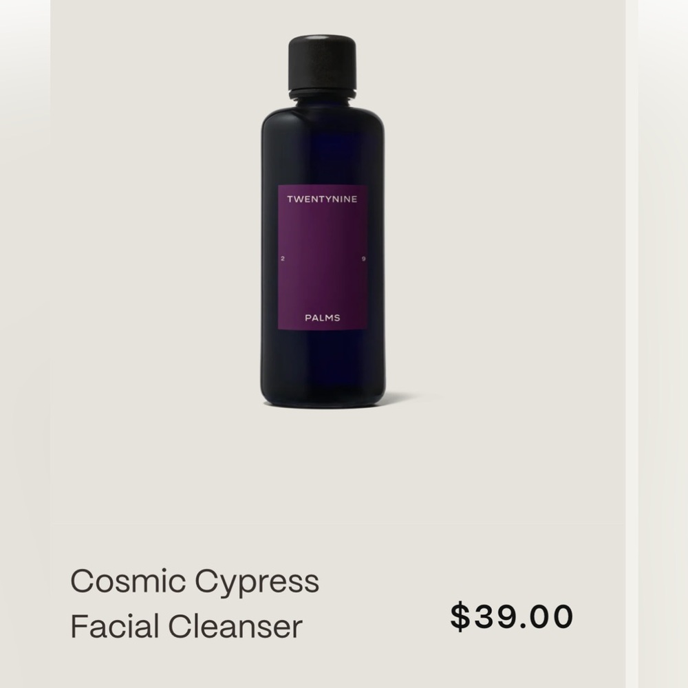 $39 facial cleanser twenty nine palms